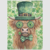 Decoupage St. Patrick's Day Highland Irish Style Tissuepapier (Voorkant)
