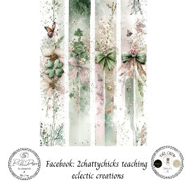 Découpage St. Patrick's gecoördineerde panelen Tissuepapier