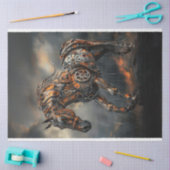 Decoupage Steampunk Copper Steed Majestic Horse Tissuepapier (Craft)