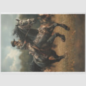 Decoupage Steampunk Cowboy Horse Rodeo Tissuepapier (Voorkant)