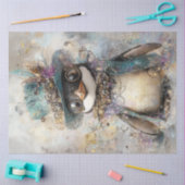 Decoupage Steampunk Extradentaire Pinguïn Tissuepapier (Craft)