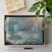 Decoupage Steampunk Fantasy Winter Boodschapper Tissuepapier (Geschenk)