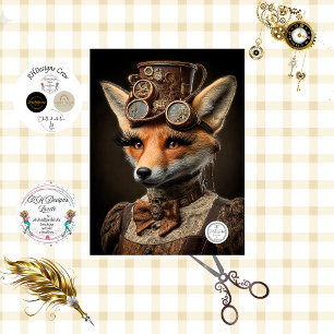 Decoupage Steampunk Frans-Canadese Vos Colleen Tissuepapier