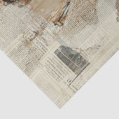 Decoupage Steampunk Gearwork Corset Mannequin  Tissuepapier (Detail)