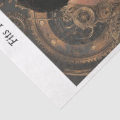 Decoupage Steampunk Gothic Skleton 16x20 Canvas Tissuepapier (Detail)