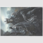 Decoupage Steampunk Hengst en King Skeleton Tissuepapier (Voorkant)