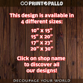 Decoupage - Steampunk kat drink bier - Tissuepapier