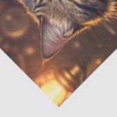 Decoupage - Steampunk kat met bier - Tissuepapier (Detail)