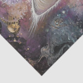 Decoupage Steampunk Levendige Gekleurde Kat Tissuepapier (Detail)