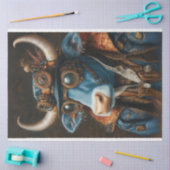 Decoupage Steampunk Mechanische Bull Tissuepapier (Craft)