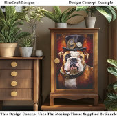 Decoupage Steampunk Regal British Bulldog Links 11 Tissuepapier