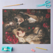 Decoupage Steampunk Valentijn Paar Verliefd Tissuepapier (Craft)