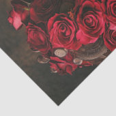 Decoupage Steampunk Valentijn Paar Verliefd Tissuepapier (Detail)