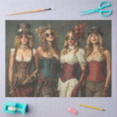 Decoupage Steampunk Victoriaans Dames Corset-Era Tissuepapier (Craft)