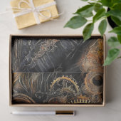 Decoupage Steampunk Victoriaans met Rust Accent Tissuepapier (Geschenk)