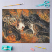 Decoupage Steampunk Victoriaans met Rust Accent Tissuepapier (Craft)