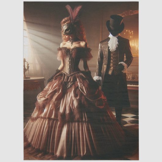 Decoupage Steampunk Victorian Fantasy Masquerade  Tissuepapier