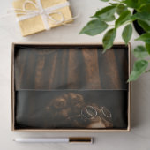 Decoupage Steampunk Victorian Lady in Brown Tissuepapier (Geschenk)