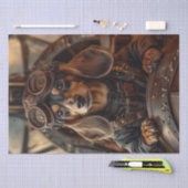 Decoupage Steampunk Vliegende Teckel Tissuepapier (Craft)