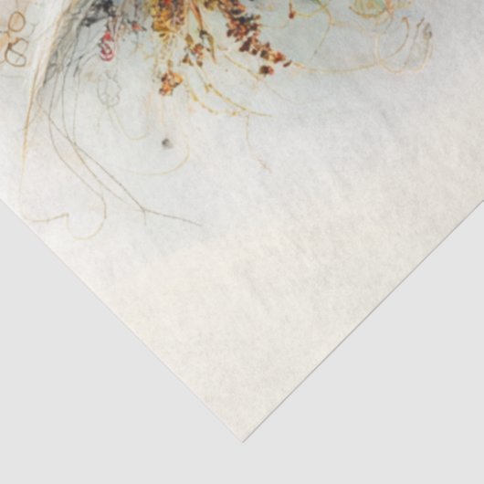 Decoupage Stiletto Whimsy Herfst Feline Flair Tissuepapier (Detail)