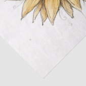 Decoupage Sunflower Sheep Our Shepard Tissuepapier (Detail)