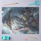 Decoupage Swashbuckling Santa Pirate Tissuepapier (Craft)