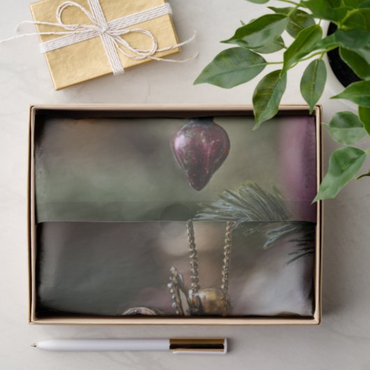 Decoupage Teardrop kerstversiering Tissuepapier (Geschenk)