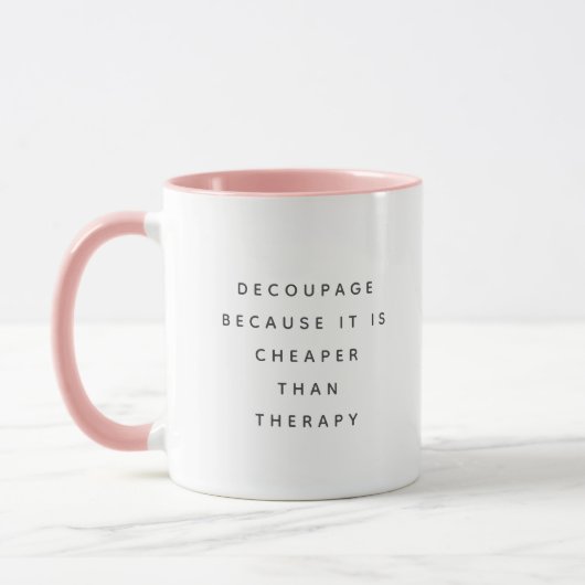 Decoupage Therapie Custom PG03 Novelty Fun Craft Mok (Links)