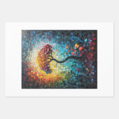 Decoupage - Tiled ceramic dreamlike tree -  Inpakpapier Vel (Voorkant 2)