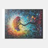 Decoupage - Tiled ceramic dreamlike tree -  Inpakpapier Vel (Voorkant)