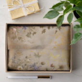 Decoupage tissuepapier bloemontwerp (Geschenk)