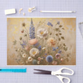 Decoupage tissuepapier bloemontwerp (Craft)