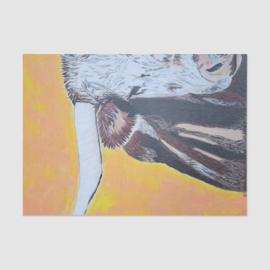 decoupage tissuepapier, lange hoorn tissuepapier (Voorkant)