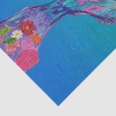 decoupage tissuepapier, Zeemeermin staart Tissuepapier (Detail)