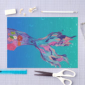 decoupage tissuepapier, Zeemeermin staart Tissuepapier (Craft)