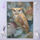Decoupage Uil met bladeren Art Nouveau Tissuepapier (Craft)