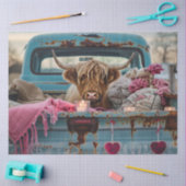 Decoupage Valentijn Highland Koe Truck Tissuepapier (Craft)