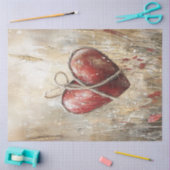 Decoupage Valentijn Rustiek Hart met Twine Tissuepapier (Craft)