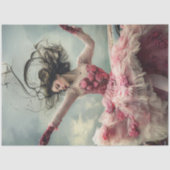 Decoupage Valentijn Vrouw in Liefde Dans Tissuepapier (Voorkant)