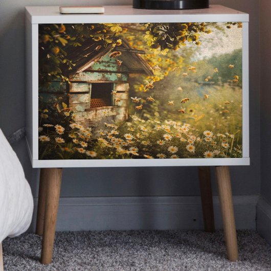 decoupage van de lentebijen tissuepapier