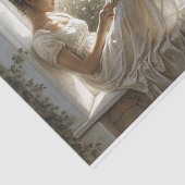 Decoupage van de literaire vensterzitlezer tissuepapier (Detail)