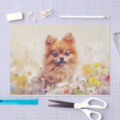 Decoupage van de Pommerse lente Tissuepapier (Craft)