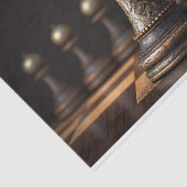 Decoupage van de schaakkoning tissuepapier (Detail)