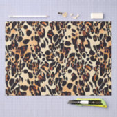 Decoupage van de vuilnispagina van Leopard Tissuepapier (Craft)