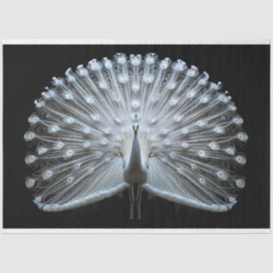 Decoupage van de witte staart tissuepapier