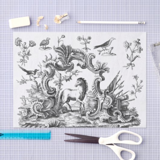 Decoupage van Equine Paradise Tissuepapier (Craft)