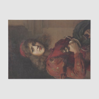 Decoupage van het kunststofpapier tissuepapier