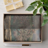 Decoupage van het Toscaanse lentelandschap Tissuepapier (Geschenk)