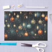 Decoupage van kerstverlichting tissuepapier (Craft)