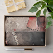 Decoupage van kerstwasbeer tissuepapier (Geschenk)